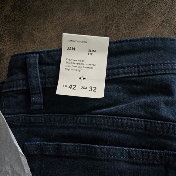 Mango Dark Blue Slim-Fit Jeans - Picture 4 of 6